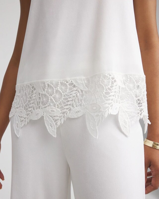 Travelers Lace Trim Tank - image 4